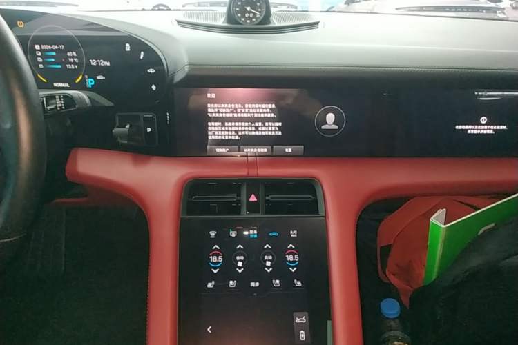 Used Porsche Taycan 2020 Taycan Audio And AC Panel