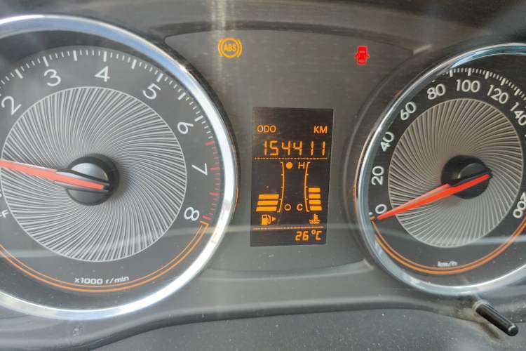 Used Chevrolet Sail 2015 Sail 3 1.5L Manual with Ideal Sunroof Edition Odometer Close Up