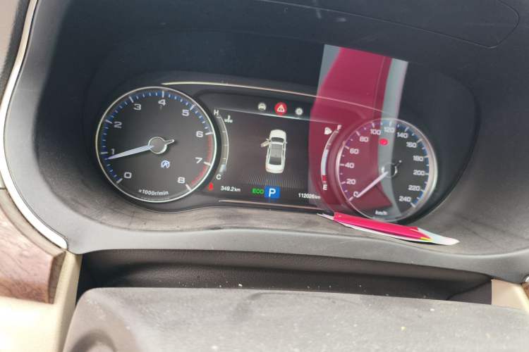 Used GAC Trumpchi GA8 2017 320T Smart Edition Odometer Close Up