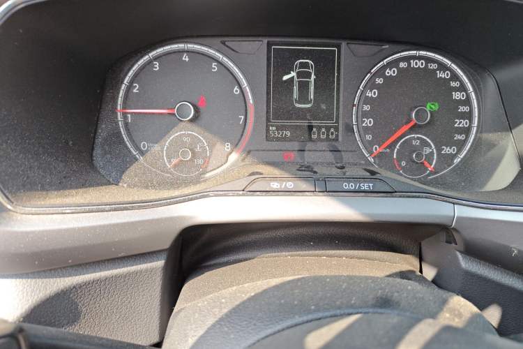 Used Volkswagen T-Cross 2020 280TSI DSG Comfort Edition Odometer Close Up