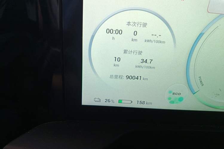 Used AION S Plus 2022 80 Tech Edition Odometer Close Up