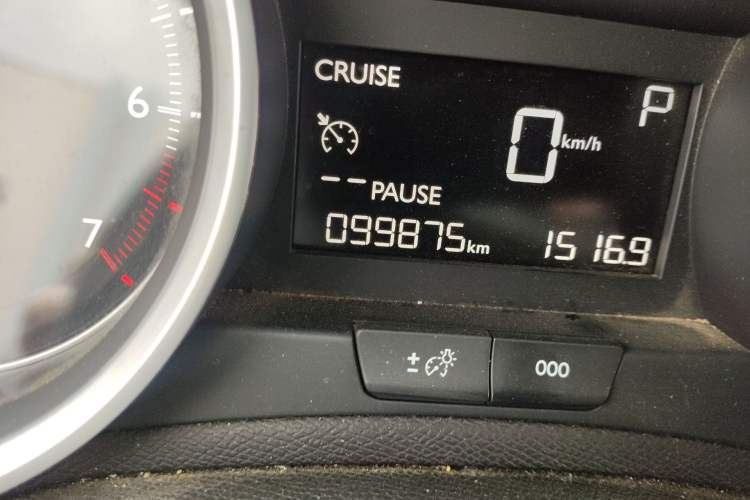 Used Peugeot 408 2014 1.8L Automatic Luxury Edition Odometer Close Up