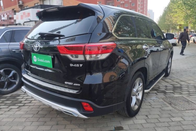 Used Toyota Highlander 2018 2.0T Four-Wheel Drive Prestige Version 7 Seats China VI Standard Rear Right 45 Deg
