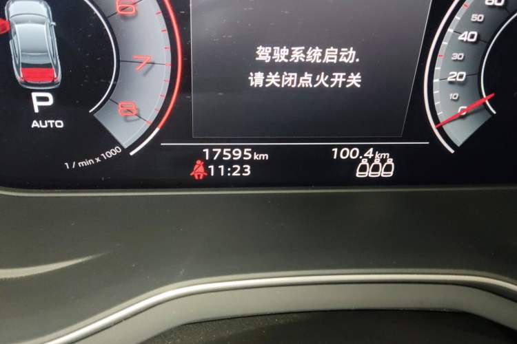 Used Audi A4L 2024 40 TFSI Fashion Dynamic Model Odometer Close Up