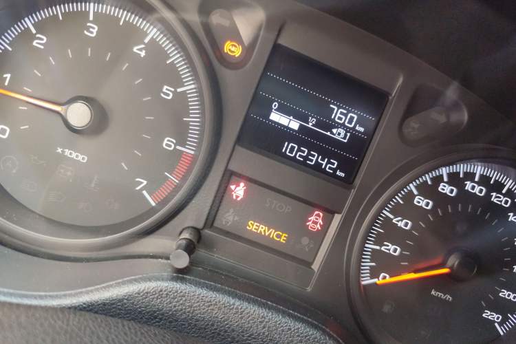 Used Peugeot 301 2018 1.6L Manual Comfort Edition Odometer Close Up