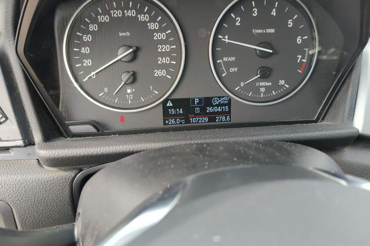 Used BMW 2 Series Active Tourer 2016 218i Leading Model Odometer Close Up