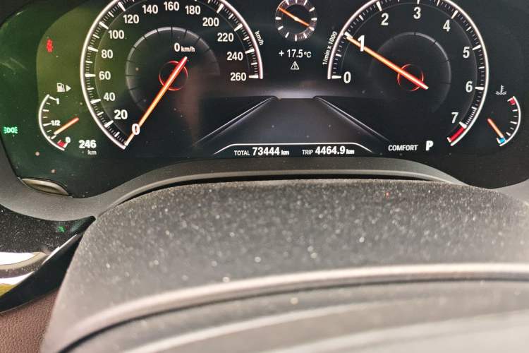 Used BMW 5 Series 2019 Facelifted 530Li Leading Edition Luxury Package Odometer Close Up