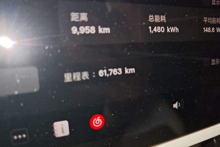 Used Tesla Model Y 2023 Long-Range All-Wheel-Drive Version Odometer Close Up