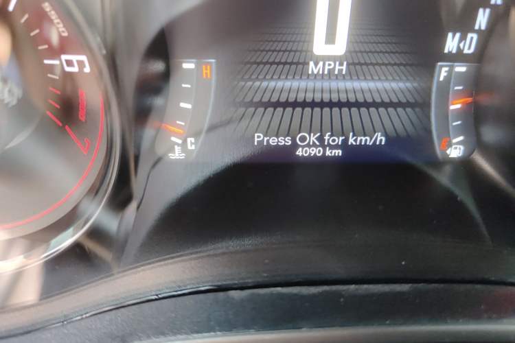 Used Dodge Challenger  Odometer Close Up