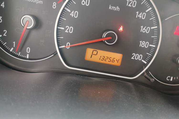 Used Suzuki SX4 2008 Hatchback 1.6L Automatic Urban Fashion Model Odometer Close Up