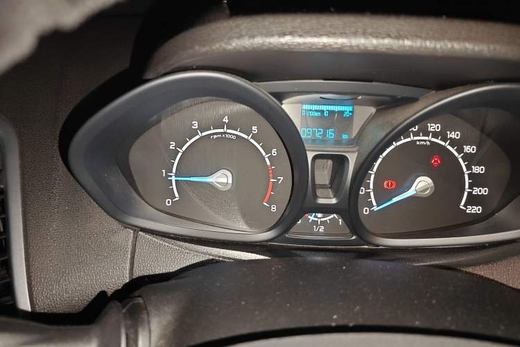 Used Ford EcoSport 2013 1.5L Manual Comfort Model Odometer Close Up