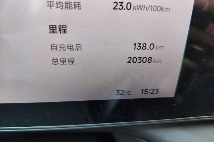 Used XPeng P7 2024 P7i 550 Pro Odometer Close Up