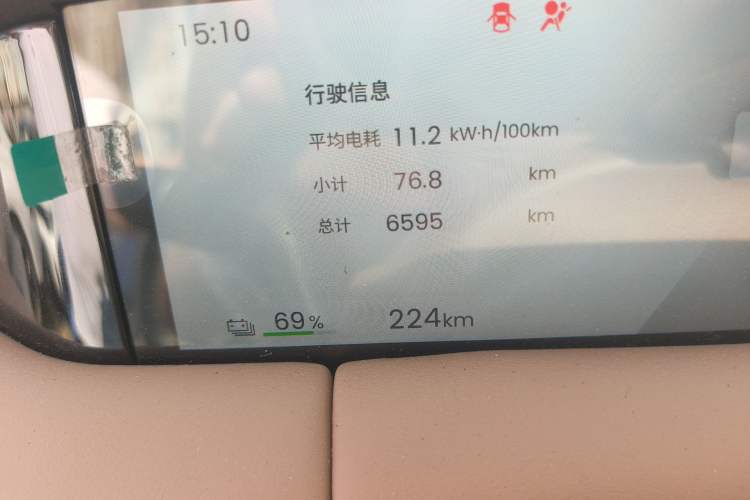 Used Wuling Bingo S 2025 Model 325km Flagship Edition Odometer Close Up