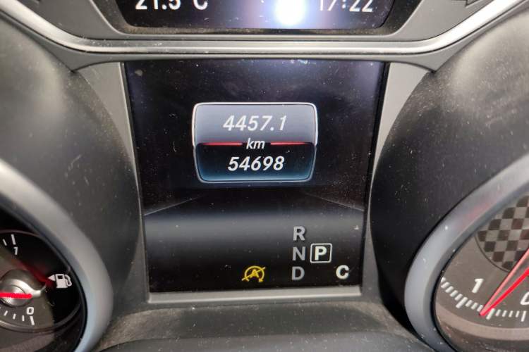 Used Mercedes-Benz A-Class 2016 A 200 Sport model Odometer Close Up