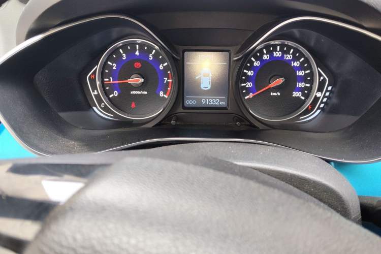 Used BAIC Senova X35 2016 1.5L Manual Elite Edition Odometer Close Up