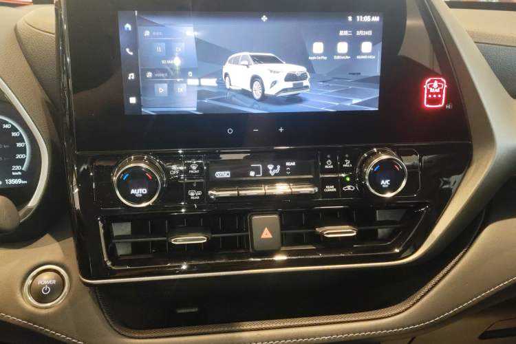 Used Toyota Highlander 2024 2.5L Smart Electric Hybrid Dual-Motor Two-Wheel-Drive Elite Edition 5 Seats Audio And AC Panel