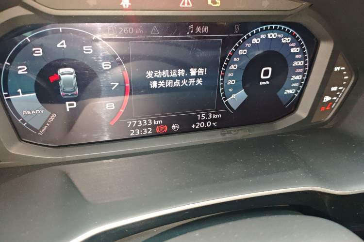 Used Audi Q3 2020 35 TFSI Fashion Dynamic Model Odometer Close Up