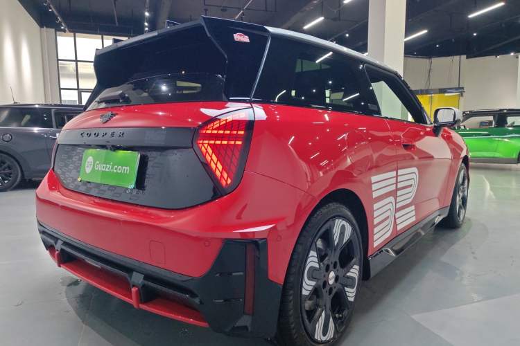 Used MINI Electric COOPER JCW 2025 Model Montecarlo Night 60th Anniversary Edition Rear Right 45 Deg