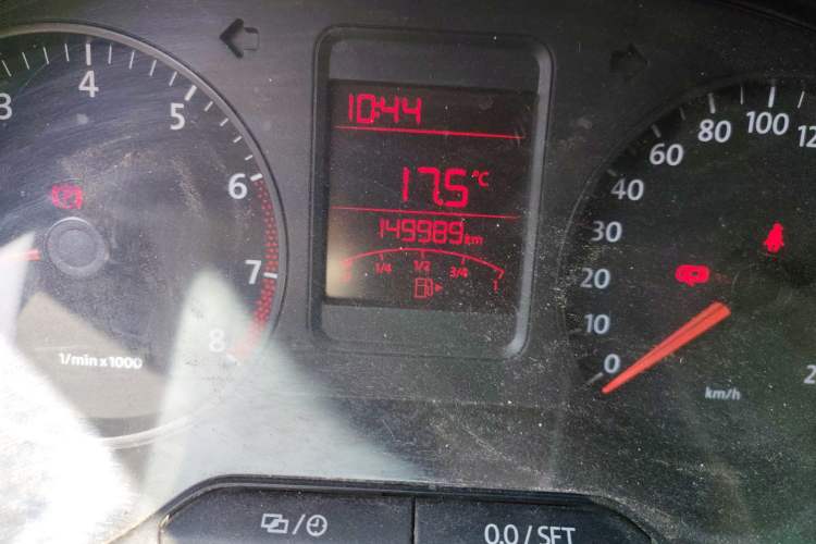 Used Volkswagen Polo 2013 1.4L Manual Fashion Edition Odometer Close Up