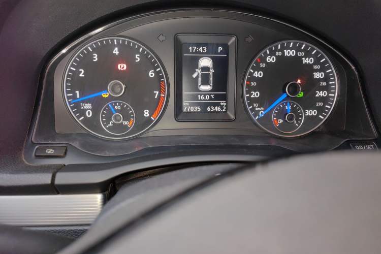 Used Volkswagen Scirocco 2011 R 2.0TSI Odometer Close Up