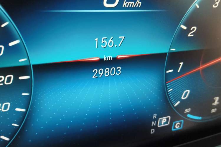 Used Mercedes-Benz CLS 2021 CLS 300 Luxury Model Odometer Close Up