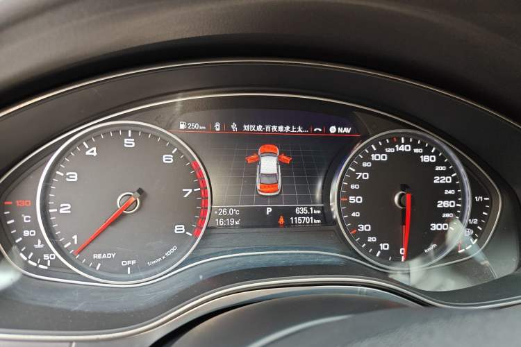 Used Audi A6L 2018 30th Anniversary Edition 30 FSI Style Model Odometer Close Up