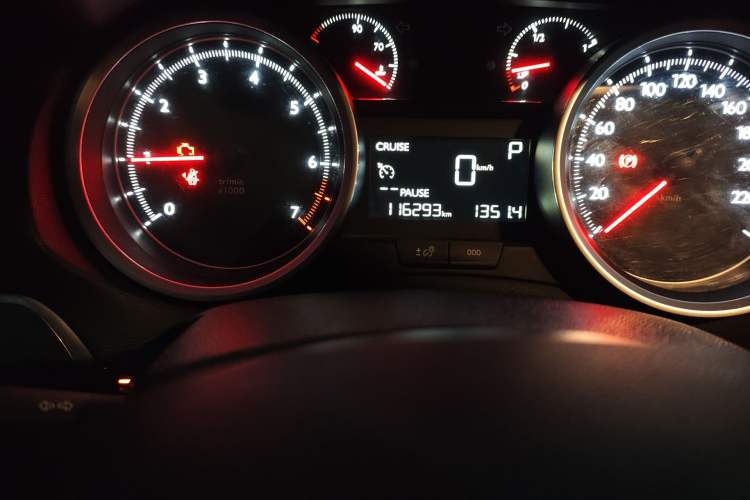 Used Peugeot 408 2014 1.8L Automatic Luxury Edition Odometer Close Up