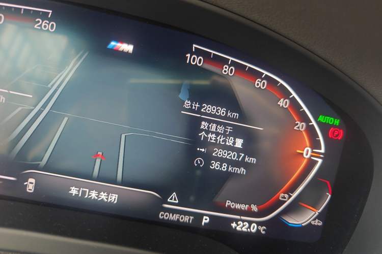 Used BMW X4 2022 xDrive 30i M Sport Package Odometer Close Up