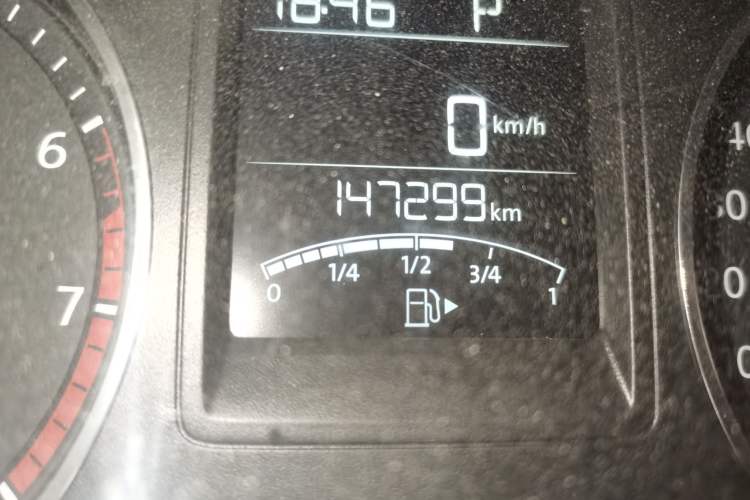 Used Volkswagen Jetta 2015 1.6L Automatic Luxury Model Odometer Close Up