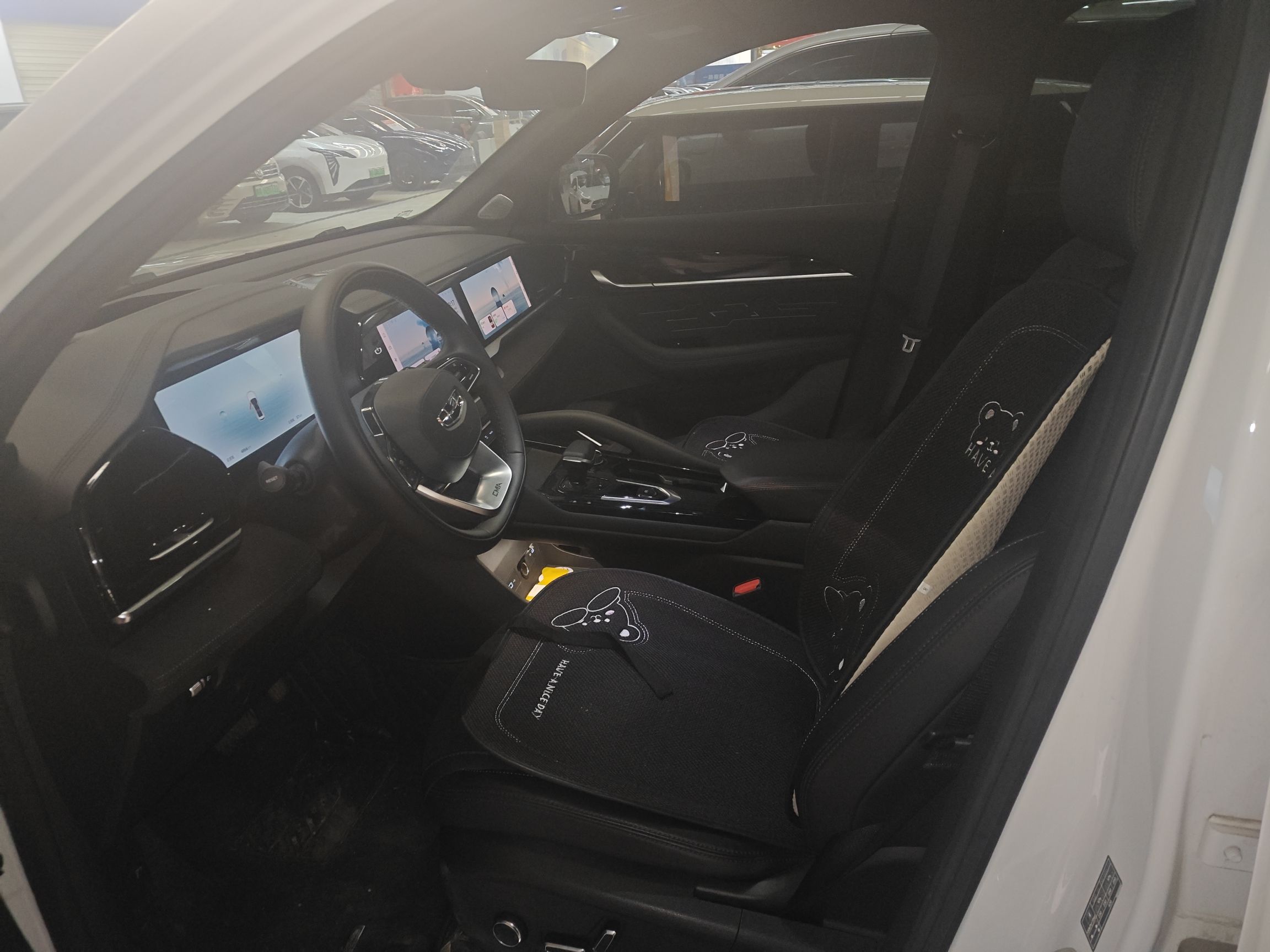 Переднее сиденье в автомобиле