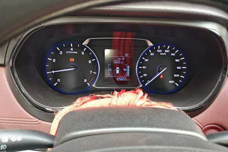 Used CHANGAN Lingxuan 2017 1.6L Manual Happiness Edition Odometer Close Up