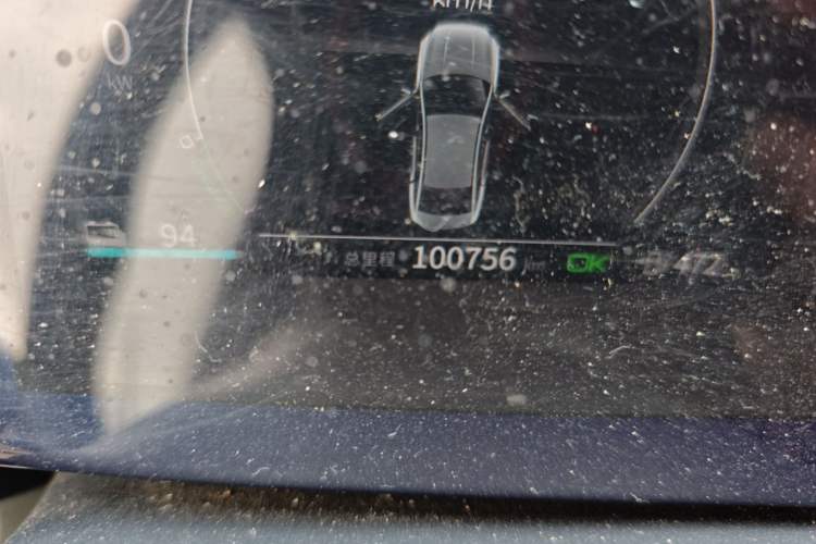 Used BYD Qin PLUS 2021 EV 500KM Premium Model Odometer Close Up