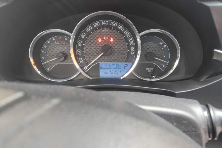 Used Toyota Levin 2016 1.6G-L CVT Leading Edition Odometer Close Up