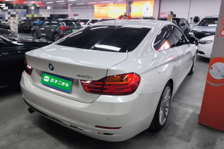 Used BMW 4 Series 2014 420i Design Package Model Rear Right 45 Deg