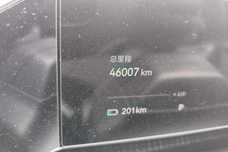 Used Zeekr 001 2022 Ultra-Long Range Dual-Motor YOU Version Odometer Close Up