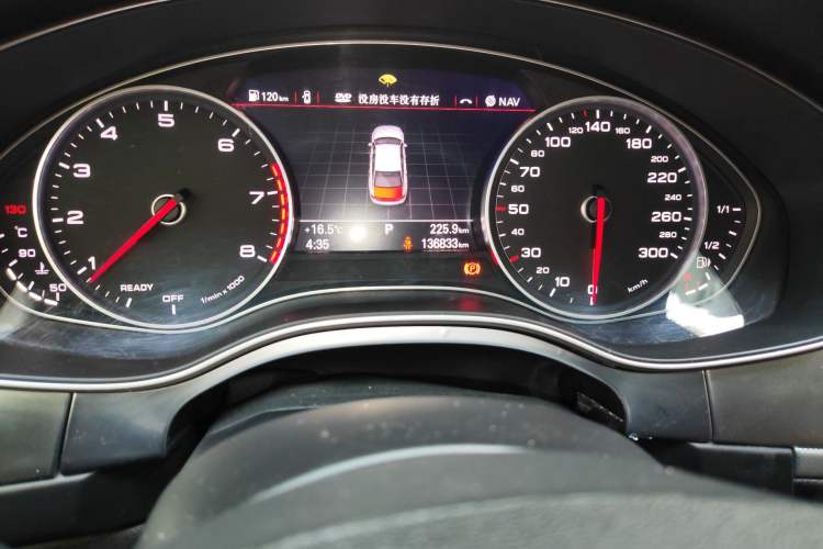 Used Audi A6L 2016 TFSI Technology Edition Odometer Close Up