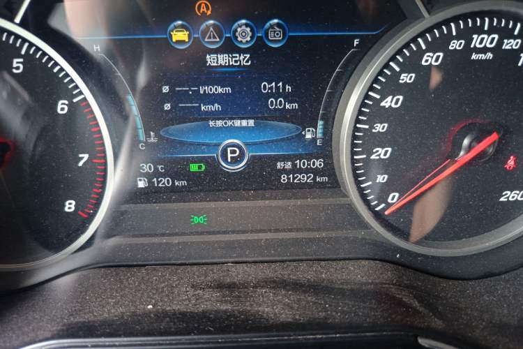 Used Hongqi H5 2020 1.5T DCT Flagship Edition Odometer Close Up