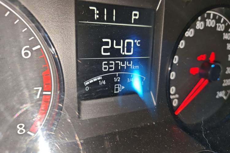 Used Volkswagen Polo 2016 1.4L Automatic Trendy Model Odometer Close Up