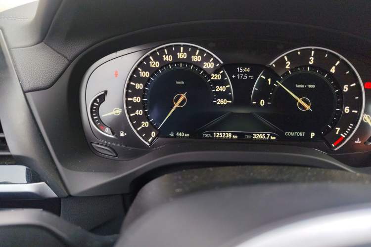 Used BMW X3 2018 xDrive25i M Sport Package China VI Odometer Close Up