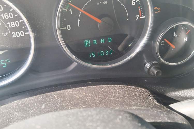 Used Jeep Wrangler 2016 3.0L Sahara 75th Anniversary Edition Odometer Close Up