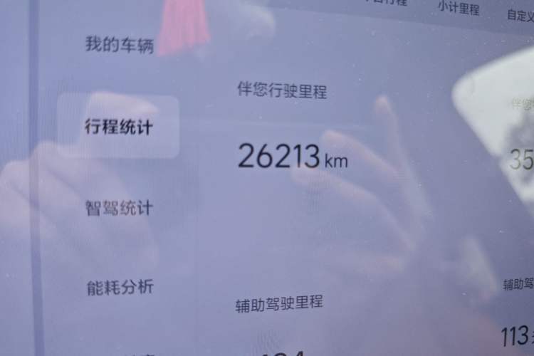 Used Li Auto L6 2024 Pro Model Odometer Close Up