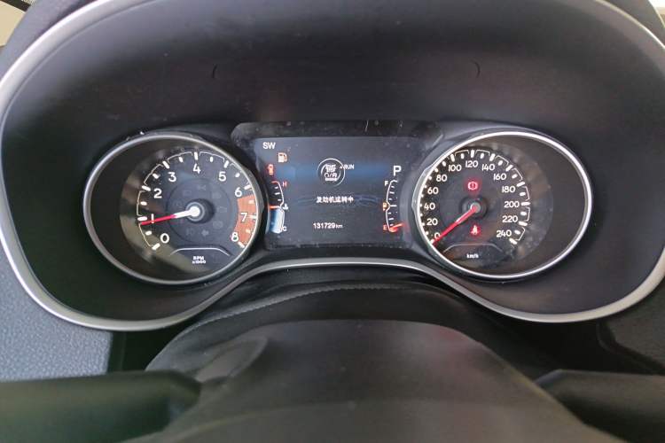 Used Jeep Compass 2017 200T Automatic Family Edition Odometer Close Up