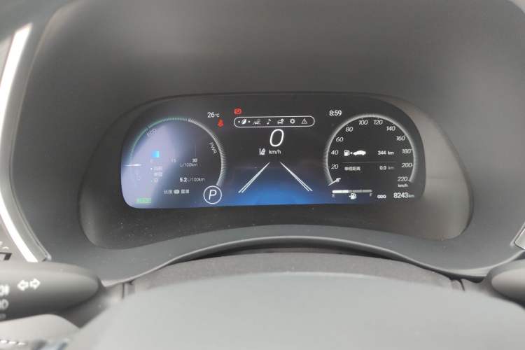 Used Toyota Highlander 2024 2.5L Smart Electric Hybrid Dual-Engine Two-Wheel Drive Elite Version 7 Seats Instrument Cluster