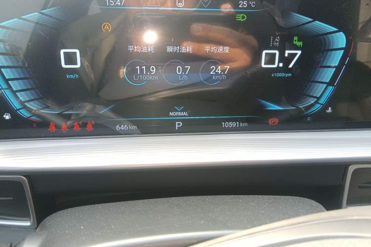 Used EXEED Zhuifeng 2022 Versailles Edition 1.6T DCT Wind-Blown Version Odometer Close Up