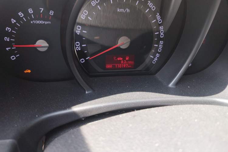 Used Kia Sportage R 2012 2.0L Manual Two-Wheel Drive GL Trim Odometer Close Up