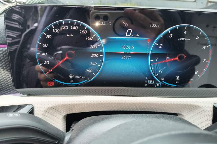 Used Mercedes-Benz A-Class 2022 Restyled A 200 L Sport Sedan Dynamic Version Odometer Close Up