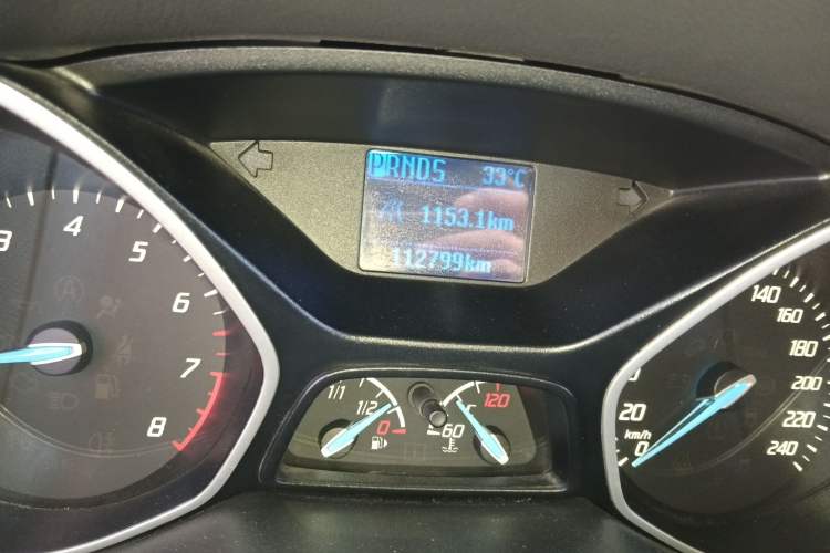 Used Ford Focus 2012 Hatchback 1.6L Automatic Comfort Model Odometer Close Up