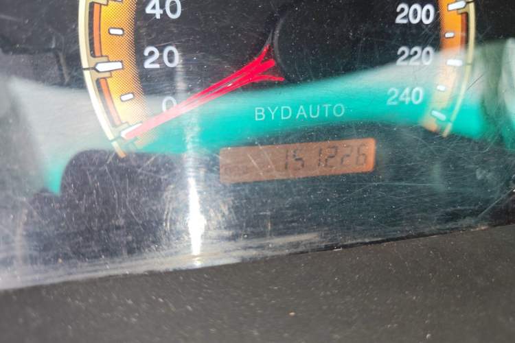 Used BYD F3 2014 1.5L Manual Luxury Model Odometer Close Up