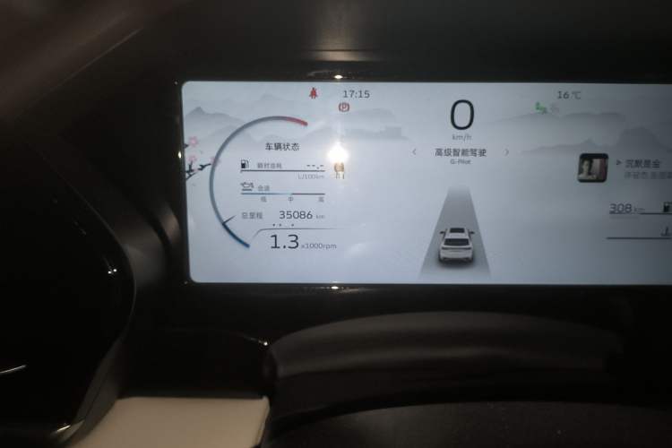 Used Geely Auto Monjaro L 2021 2.0TD High-Power Automatic All-Wheel-Drive Flagship Version Odometer Close Up