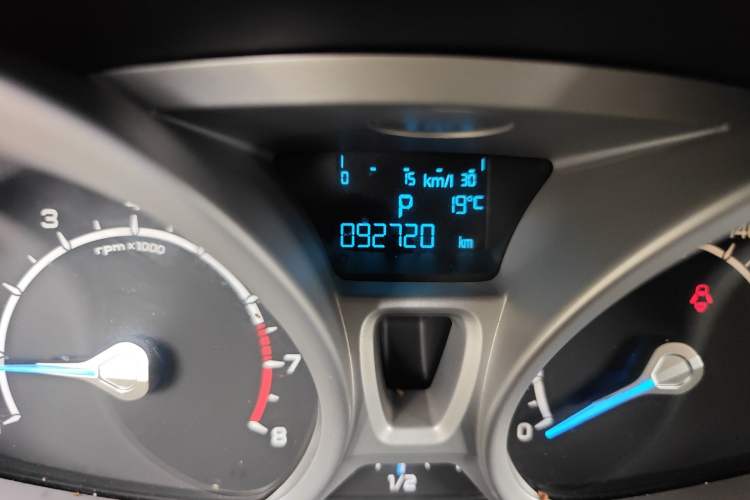 Used Ford EcoSport 2013 1.5L Automatic Prestige Model Odometer Close Up